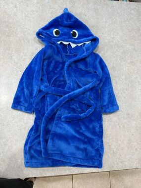 Blue Shark Toddler Robe